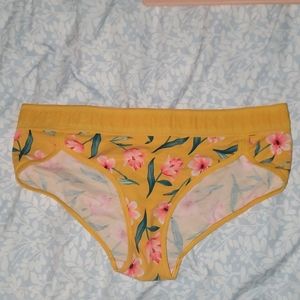 PINK Floral Hipster Panties
